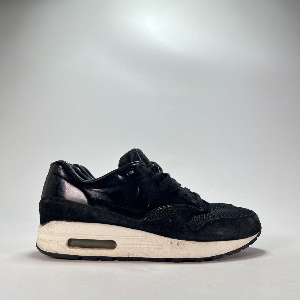 Nike Air Max 1 VT QS Black Patent Casual Sneakers Shoes 615868-001 Womens Size 9
